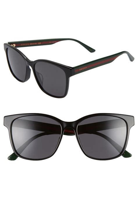 red green and black gucci sunglasses|gucci 56mm exaggerated aviator sunglasses.